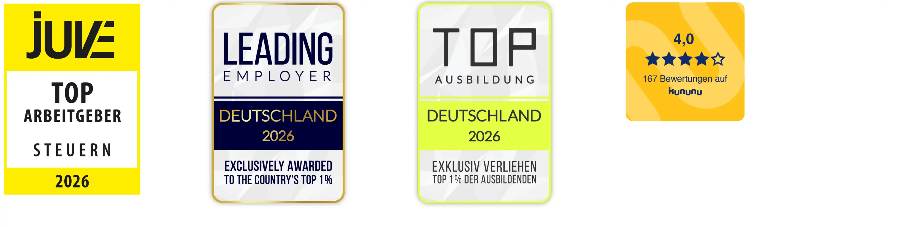 PKF Fasselt Auszeichnungen 2026